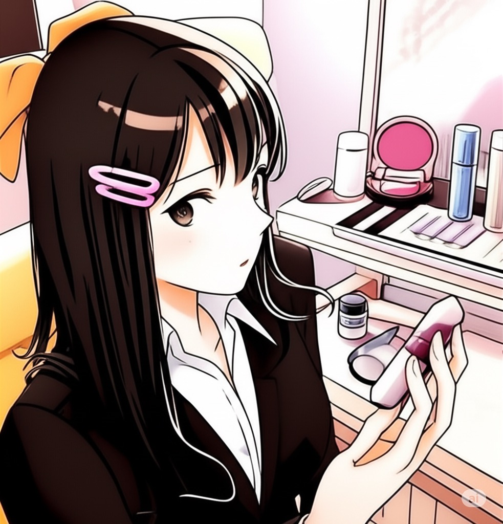 人事が就活生のどこを見ているかを解説する、真剣な表情の人事のえり先輩のイラスト