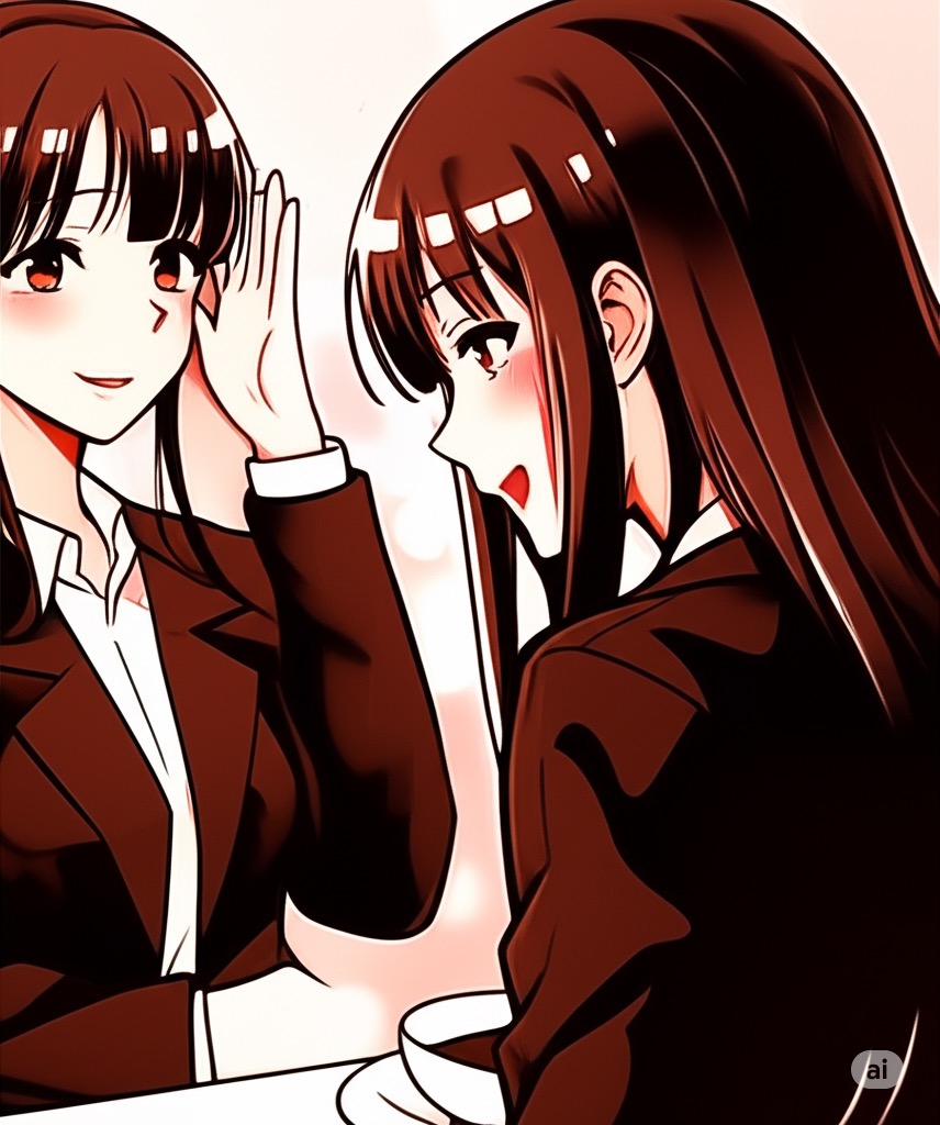 太陽のように明るい笑顔で、周りの人を照らす人事のえり先輩のイラスト